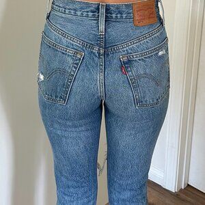 LEVI'S 501 Skinny Jeans in Old Hangouts - Size 24